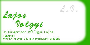 lajos volgyi business card